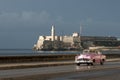 Cuban Taxi on the Malecon Havana Cuba