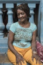 Cuban woman with cornrows hairstyle Havana