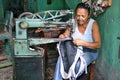 Cuban Woman Sewing