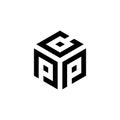 Letter PCP Cube Logo Design