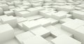 Cube animation background abstract white box displacement