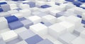 Cube animation background abstract white box displacement