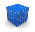 Cube with binary code