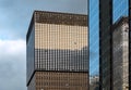 Cube building in brown tones Royalty Free Stock Photo