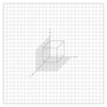 Cube Built On An Isometric Coordinate Grid