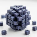 Arrangement and texture mimic natural blueberries, albeit in a Royalty Free Stock Photo