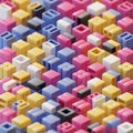 Cube Composition 3D Illustration Background 07