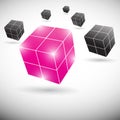 Cube concept teamwork design