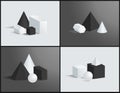 Cube Cone Cuboid Sphere Various Prisms Collection