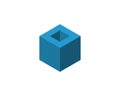 Cube, Cubic or Box Icon Illustration As A Simple Vector Sign and Trendy Symbol for Design, Websites, Presentation or
