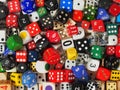 Cube dice collection Royalty Free Stock Photo