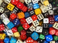 Cube dice collection Royalty Free Stock Photo