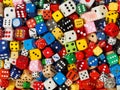 Cube dice collection Royalty Free Stock Photo