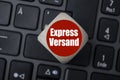 Cube dice with the german word for express delivery - Expressversand