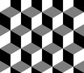 Isometric cube pattern. Cube geometric seamless p