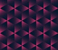 Cube Grid Seamless Pattern Trend Vector Pink Black Geometric Abstract Background Royalty Free Stock Photo