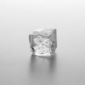 Cube of ice with air bubbels Royalty Free Stock Photo