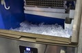 cube ice in ice making machine Royalty Free Stock Photo