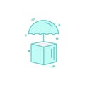 Cube icon design vector Royalty Free Stock Photo