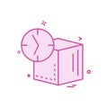 Cube icon design vector Royalty Free Stock Photo