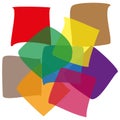 Cube icon pattern. Colorful block symbol. Geometric stack Vector. Multicolor modern design. Royalty Free Stock Photo
