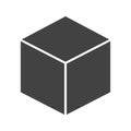 Cube icon vector image.