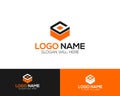 Cube Logo Template online store vectors illustration