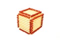 Cube made of matches