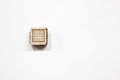 Cube made of matches. Without glue. Royalty Free Stock Photo
