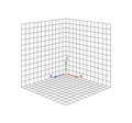 Cube perspective grid three-dimensional. Vector isometric solid shapes projection. geometry and algebra scheme. Blank worksheet