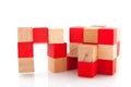 Cube puzzle Royalty Free Stock Photo