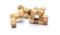 Cube puzzle wooden blocks To enhance skills And learning