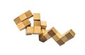 Cube puzzle wooden blocks To enhance skills And learning