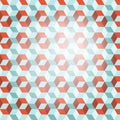 Cube Retro Vector Background Royalty Free Stock Photo