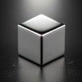 The cube s minimalist design suggests an element of modernity and simplicit Royalty Free Stock Photo