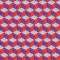 Cube seamless pattern Royalty Free Stock Photo