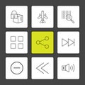 cube , share , blocks , speaker, user interface icons , arrows , Royalty Free Stock Photo