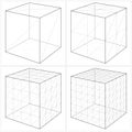 Cube From The Simple To The Complicated Shape Vector 05