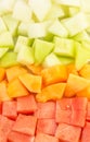 Cube Sized Melons, Honeydew II Royalty Free Stock Photo