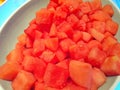 Cube Sized red watermelon Royalty Free Stock Photo