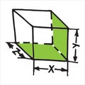 Cube sketch vector isolated Royalty Free Stock Photo