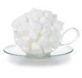 Cube sugar Royalty Free Stock Photo