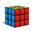 Cube toy puzzle vector illustration Royalty Free Stock Photo