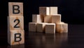 Cube wooden B2B