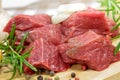 Cubed beef Royalty Free Stock Photo