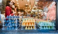 Cuberdon, a cone-shaped Belgian candy, for sale at Bruges. Belgi