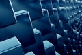 Cubes array as abstract 3d background Royalty Free Stock Photo