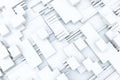 3d rendering, cubes board structure, circuit background Royalty Free Stock Photo