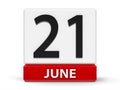 Cubes calendar 21st June