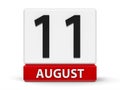 Cubes calendar 11th August